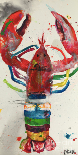 Lobster - Giclee Canvas Print by Kasha Ritter