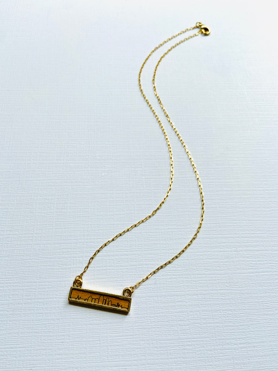 Louisville Skyline Necklace in Sterling Silver (Made to Order)