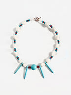 S.P.E.K.tactular Design$ - Spike X Turquoise Necklace