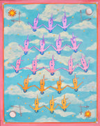 Guided Hand Studio- The World, Suspended Mini Print