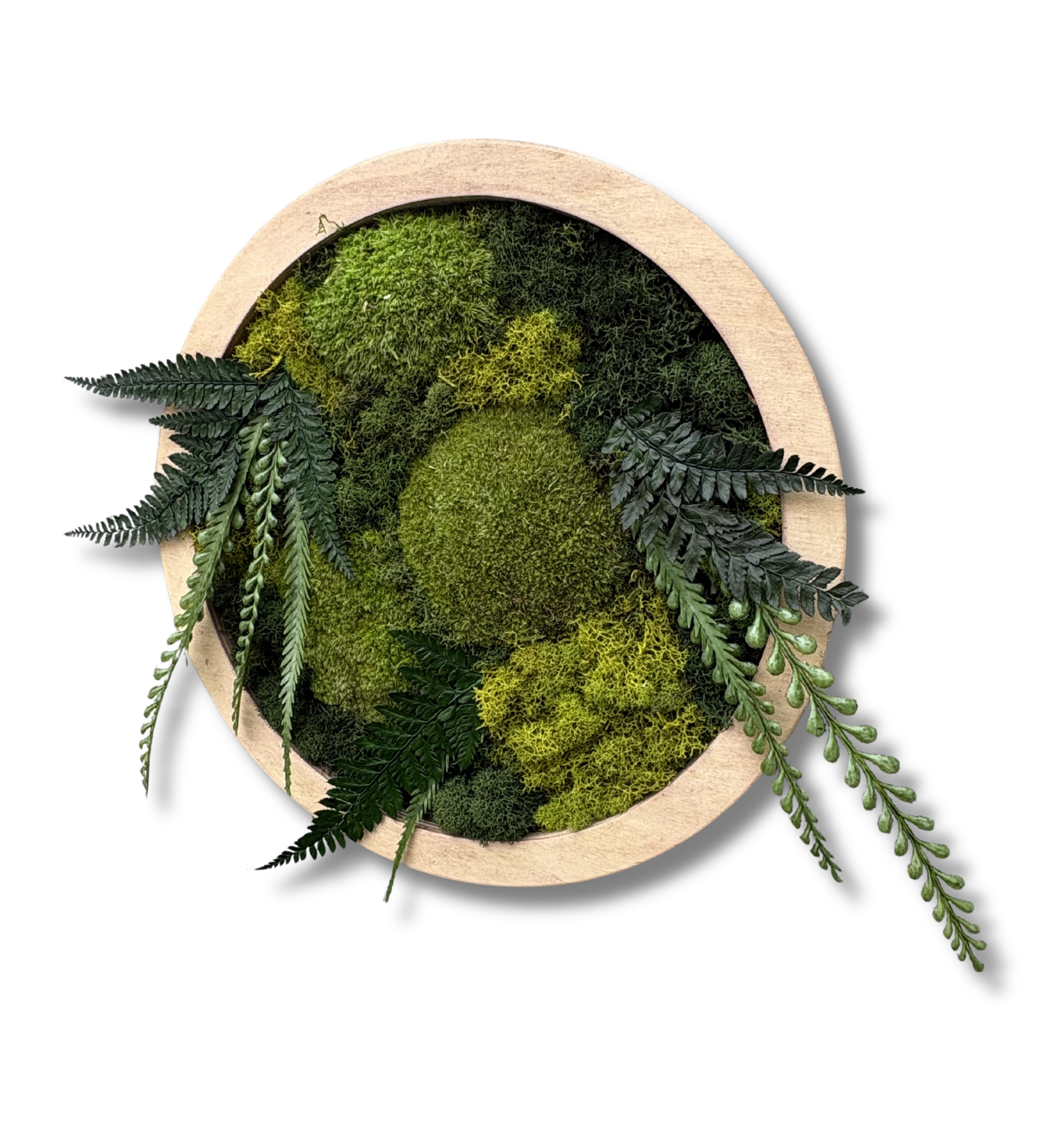 Imani Burns - Medium Round Moss Art