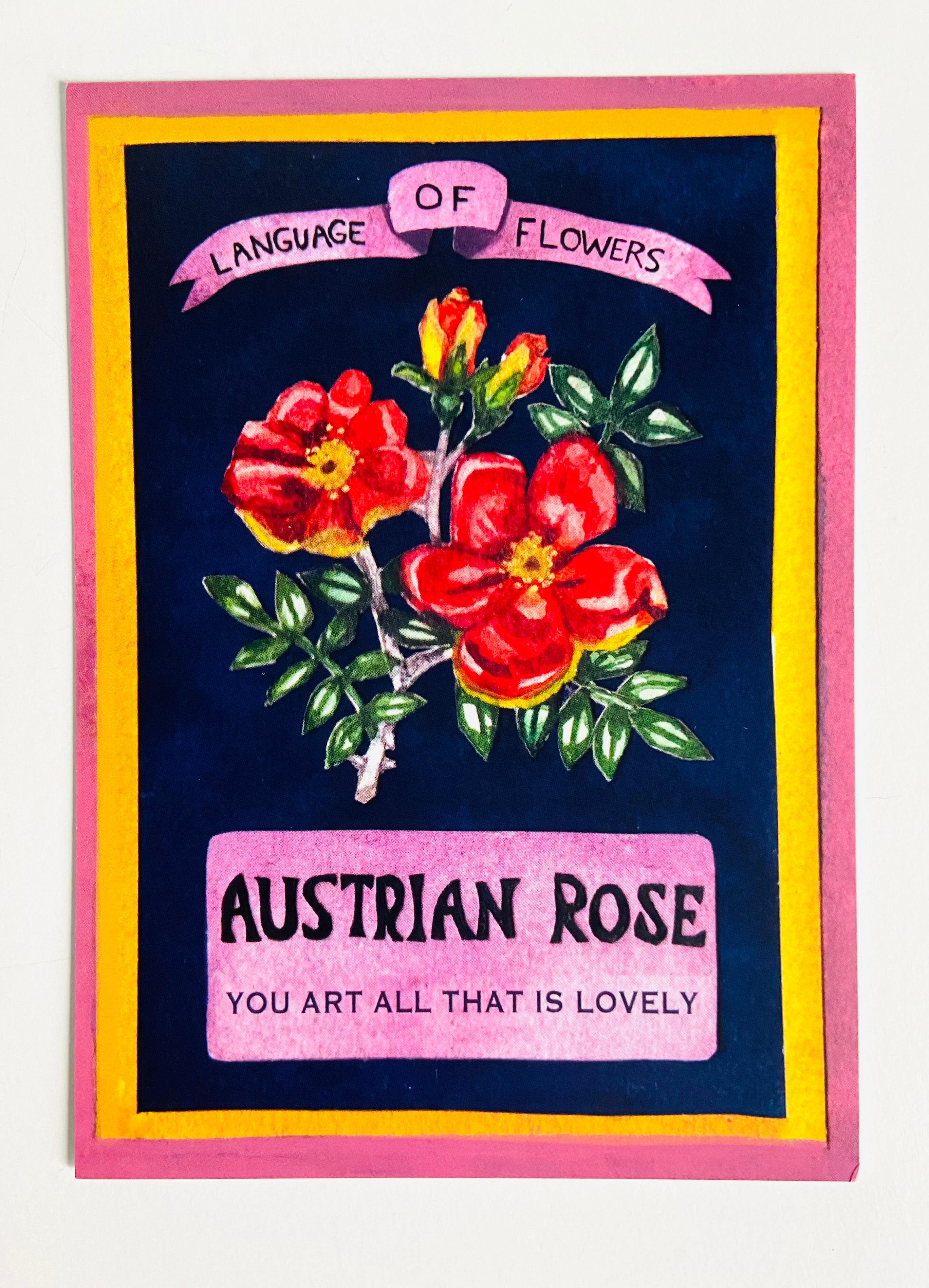Guided Hand Studio - Victorian Flower Valentine Mini Prints (5x7)
