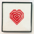 Angela Coltrane - Beating Heart Cross-stitch Art