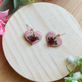 Hunnyhayart - Rose Hearts Earrings