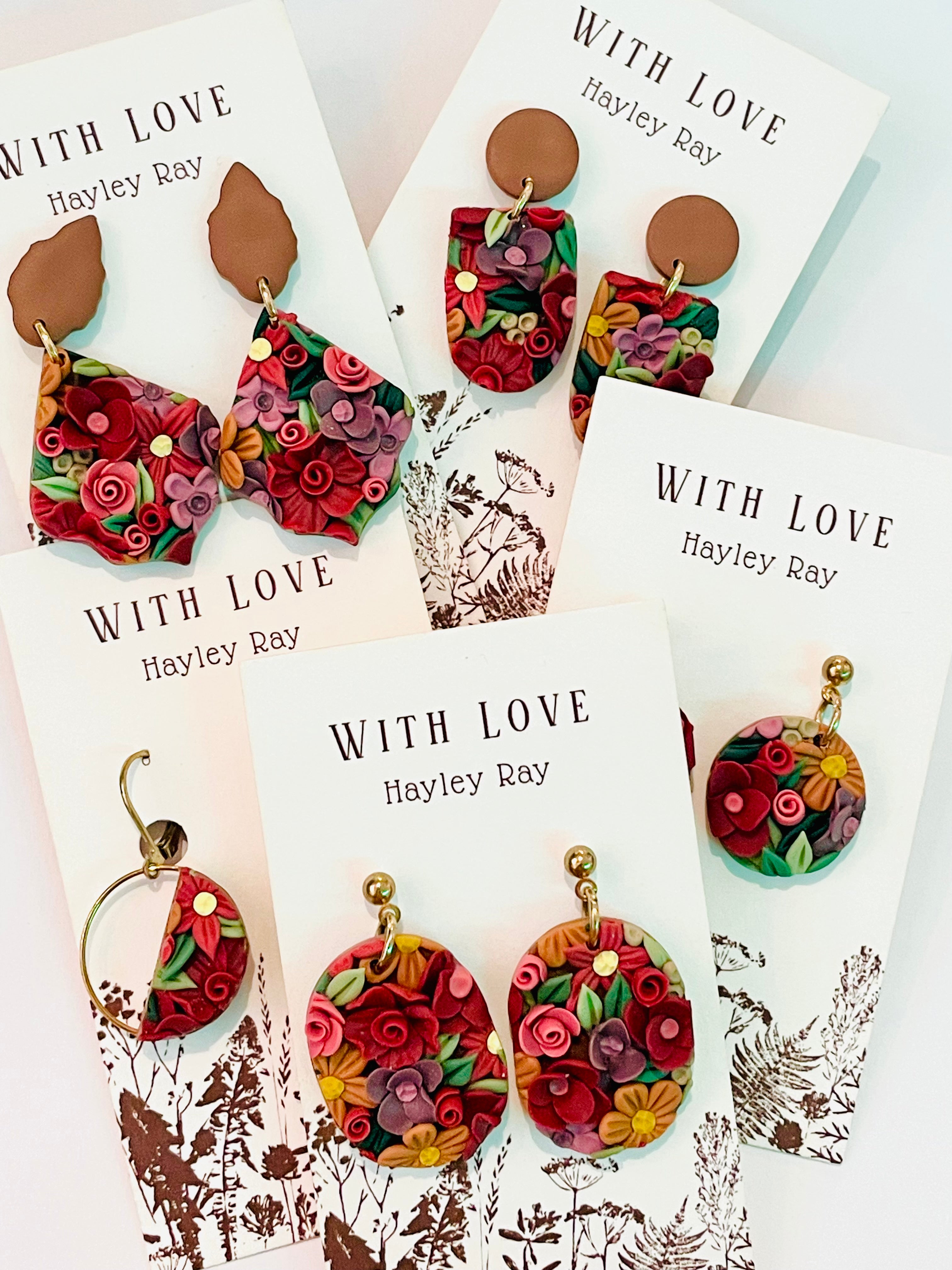 Hunnyhayart - Spring Floral Earrings