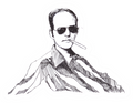 Maya Joy - Mountain Portrait Hunter S. Thompson Sticker