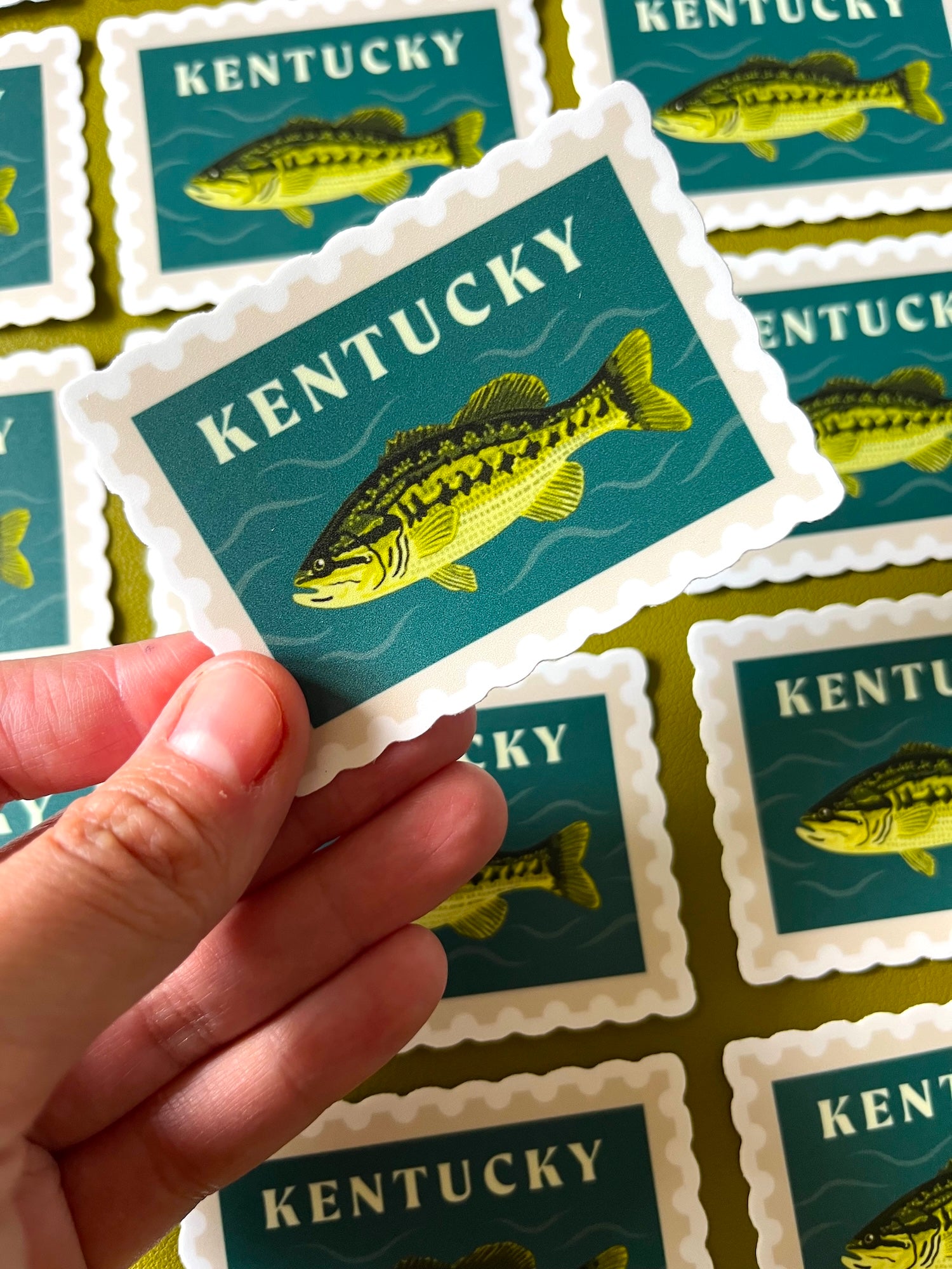 Jessica Holly Creative - Kentucky Fish Stamp Sticker