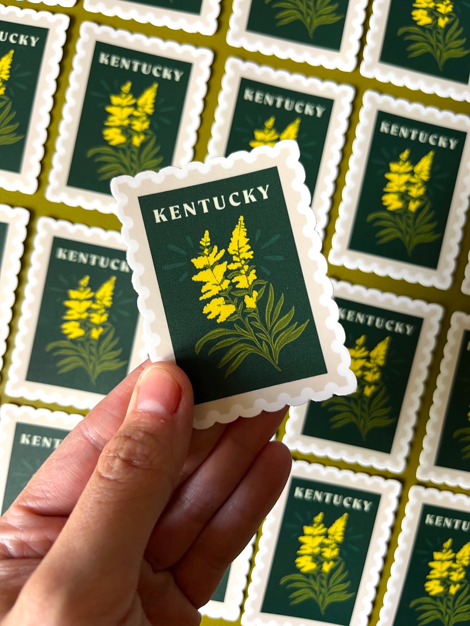 Jessica Holly Creative - Kentucky Flower Stamp Sticker