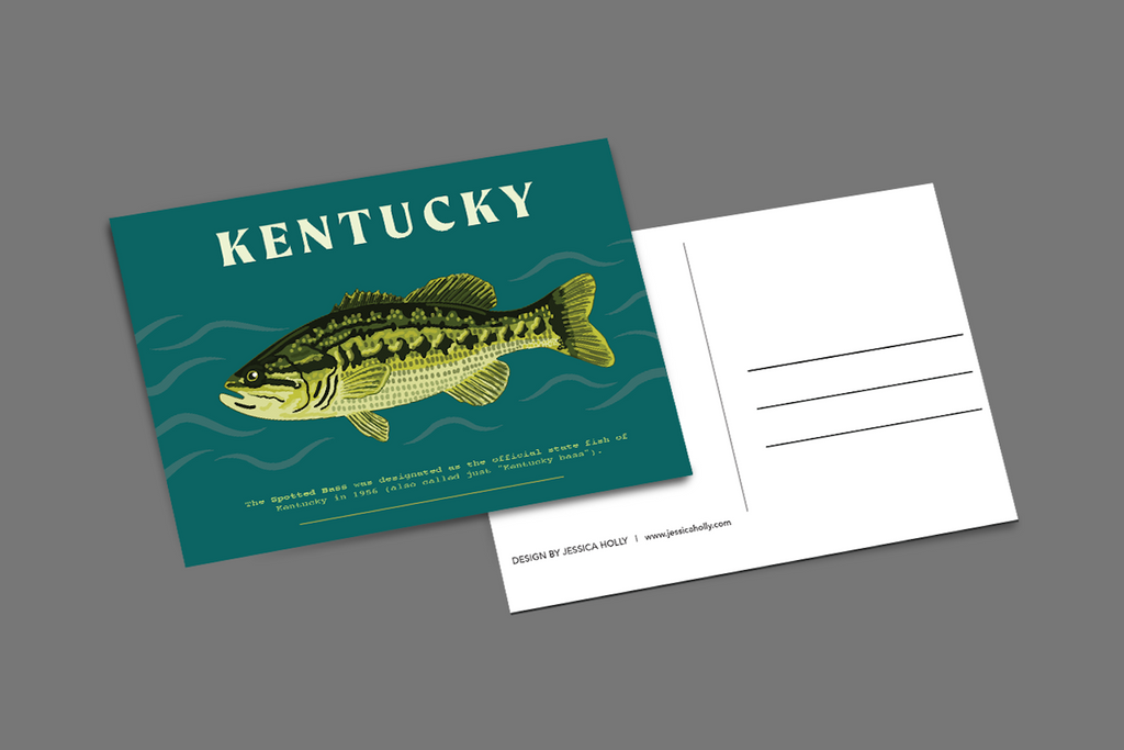 Jessica Holly Creative - Kentucky Fish 4x6 Postcard