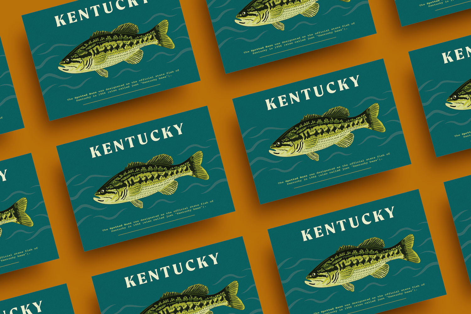 Jessica Holly Creative - Kentucky Fish 4x6 Postcard