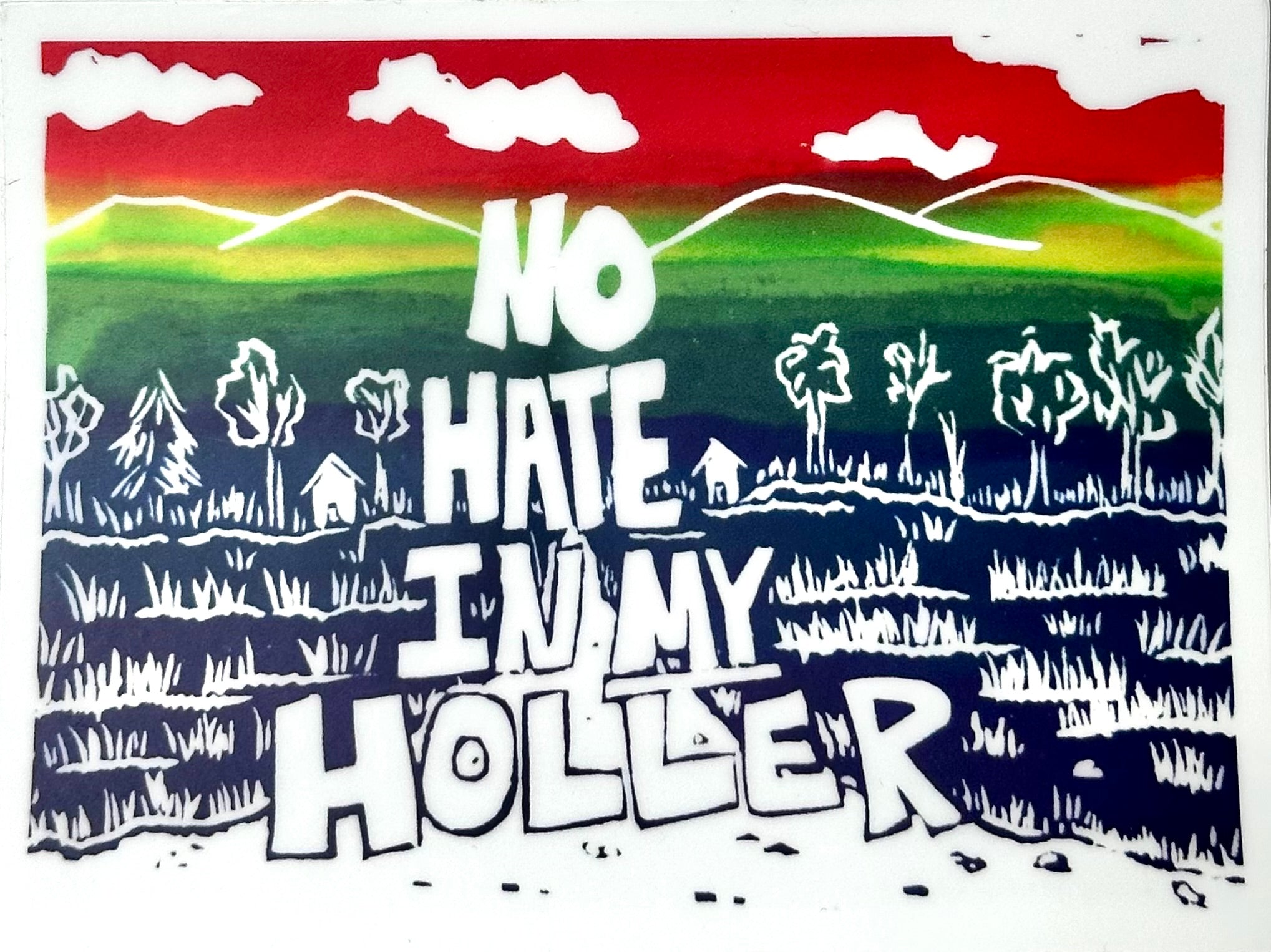Lacy Hale - No Hate in My Holler Rectangle Stickers