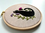 Paige Ream - Black Cat with Purple Flowers