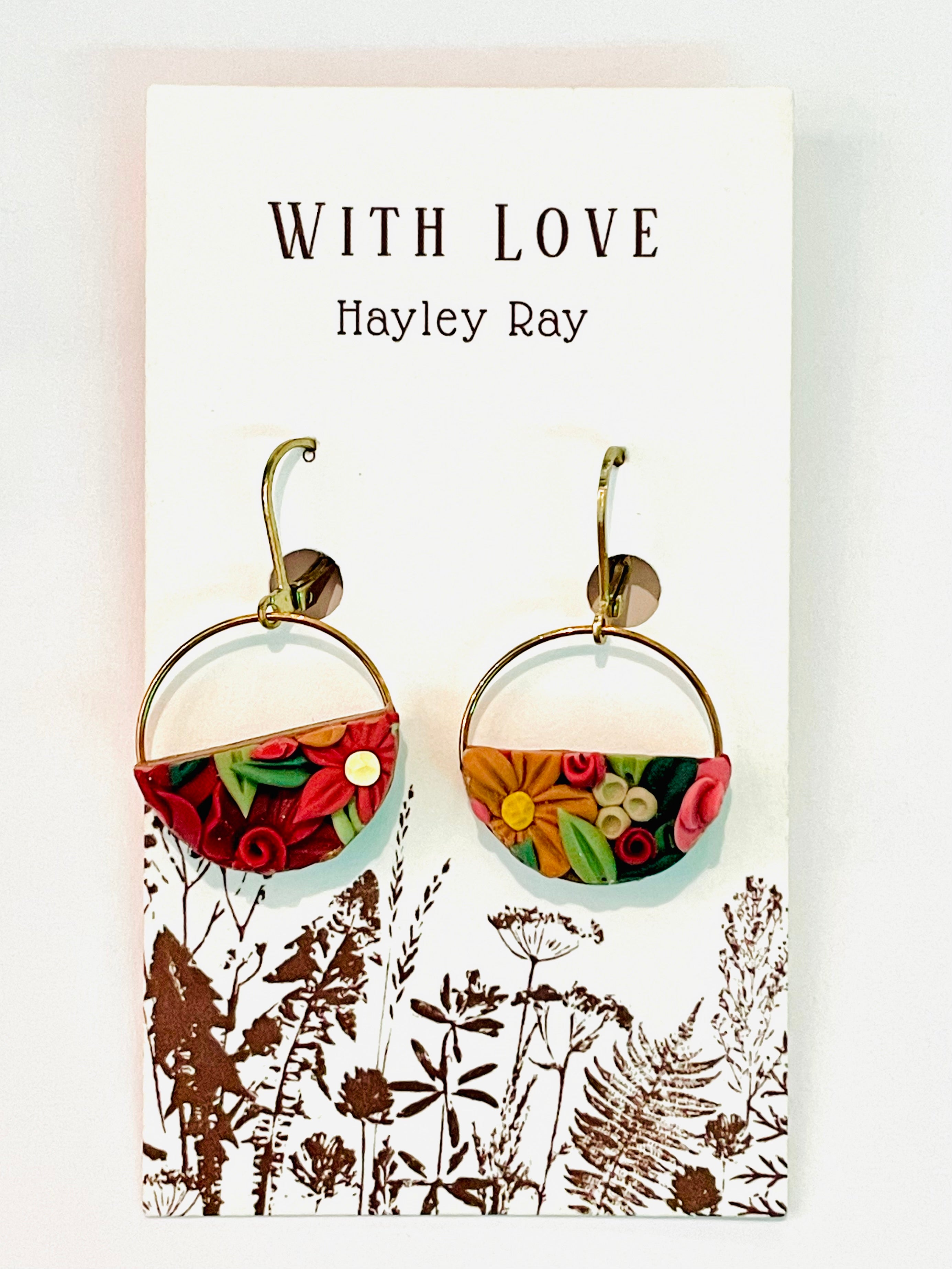 Hunnyhayart - Spring Floral Earrings