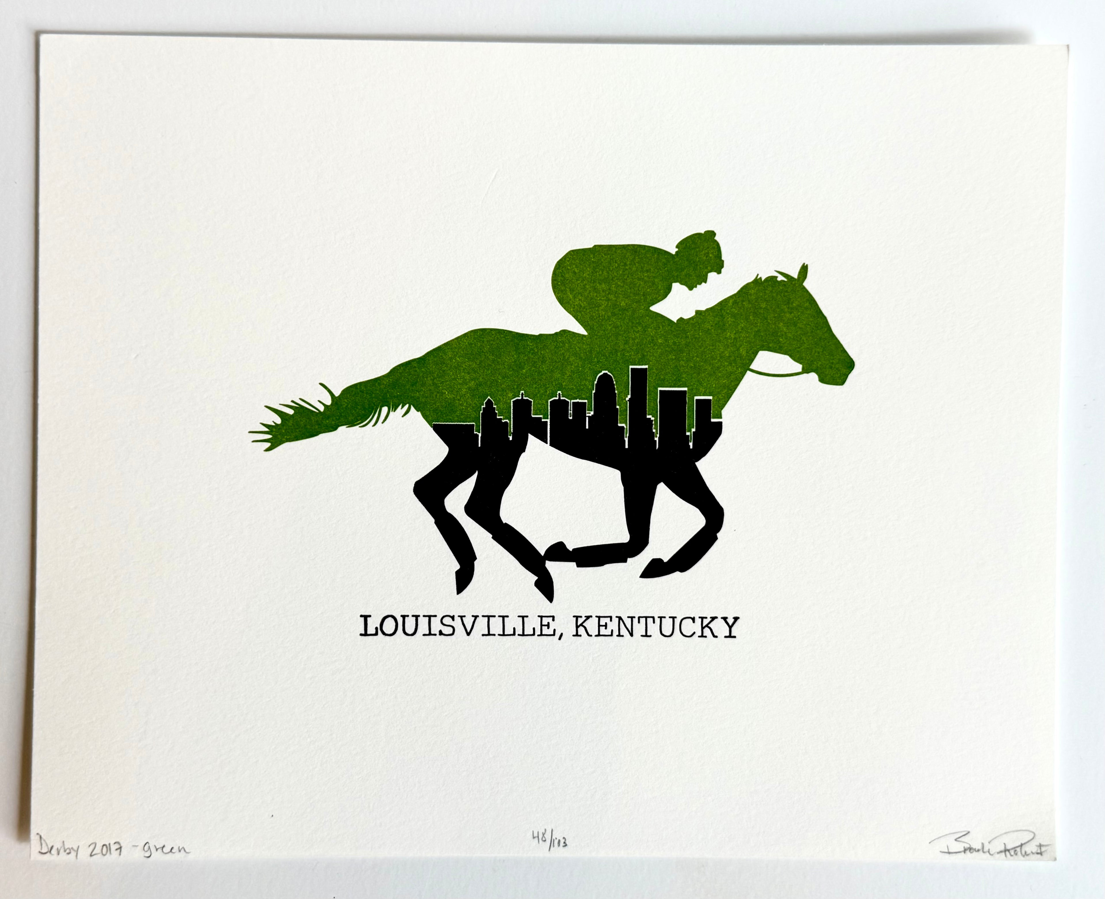 Ink Sheep Press - Derby or Pegasus + Louisville Skyline Prints