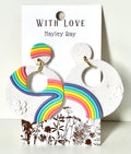 Hunnyhayart - Rainbow Circle Earrings