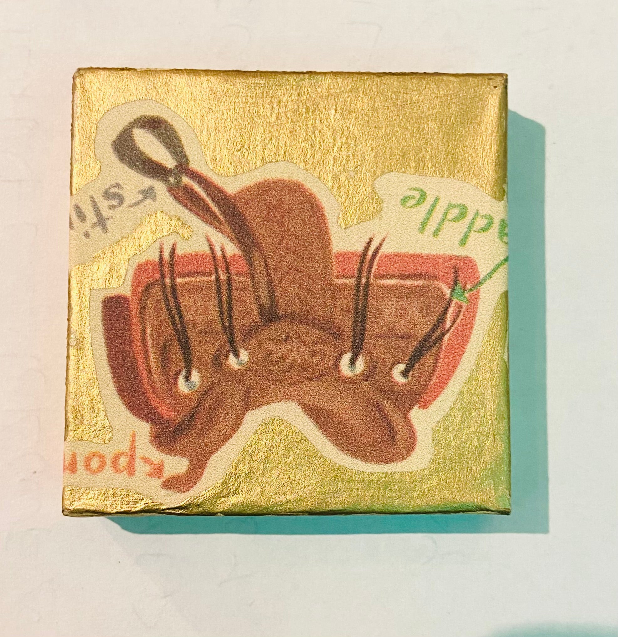 Tiny Art Lady- Saddle