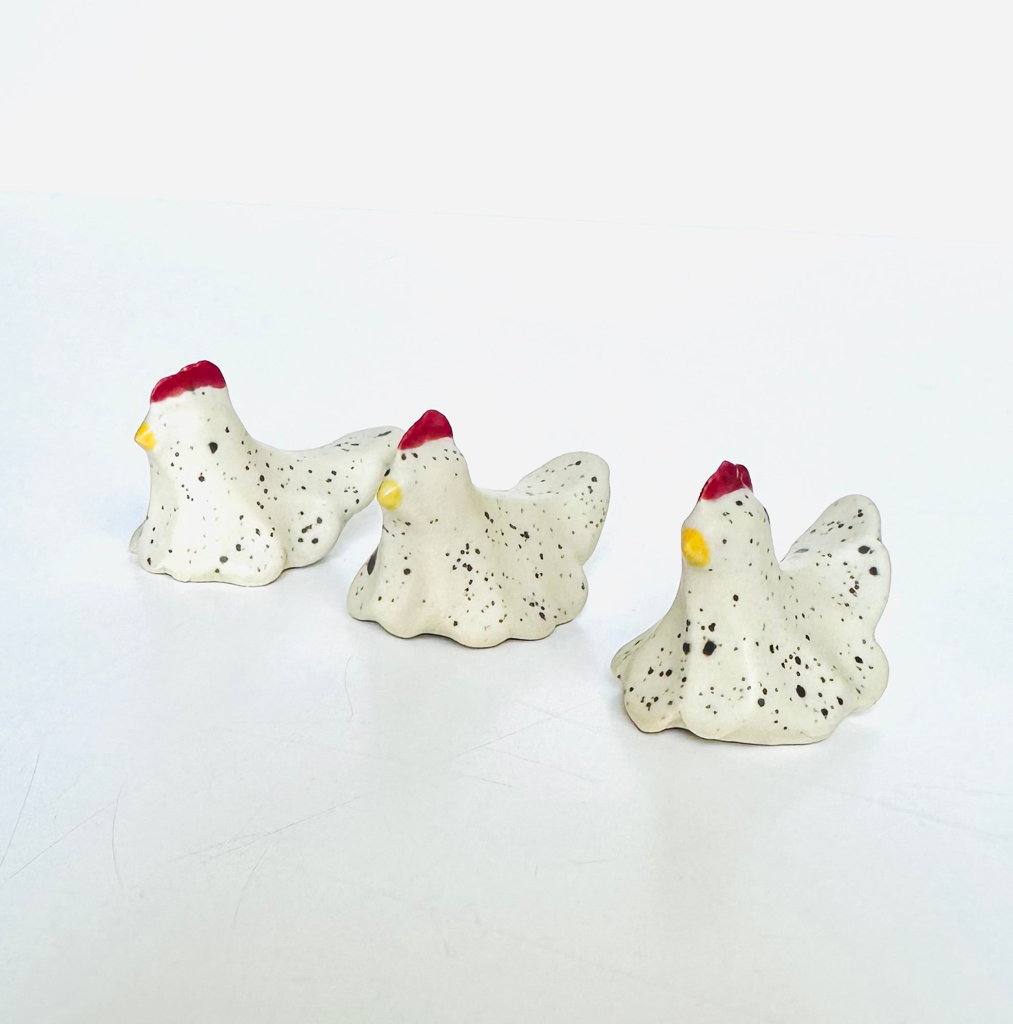 K Dub Art- Ceramic Chickens