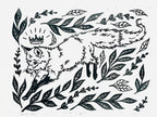 Fox Grove Art - Thru the Hedge Framed