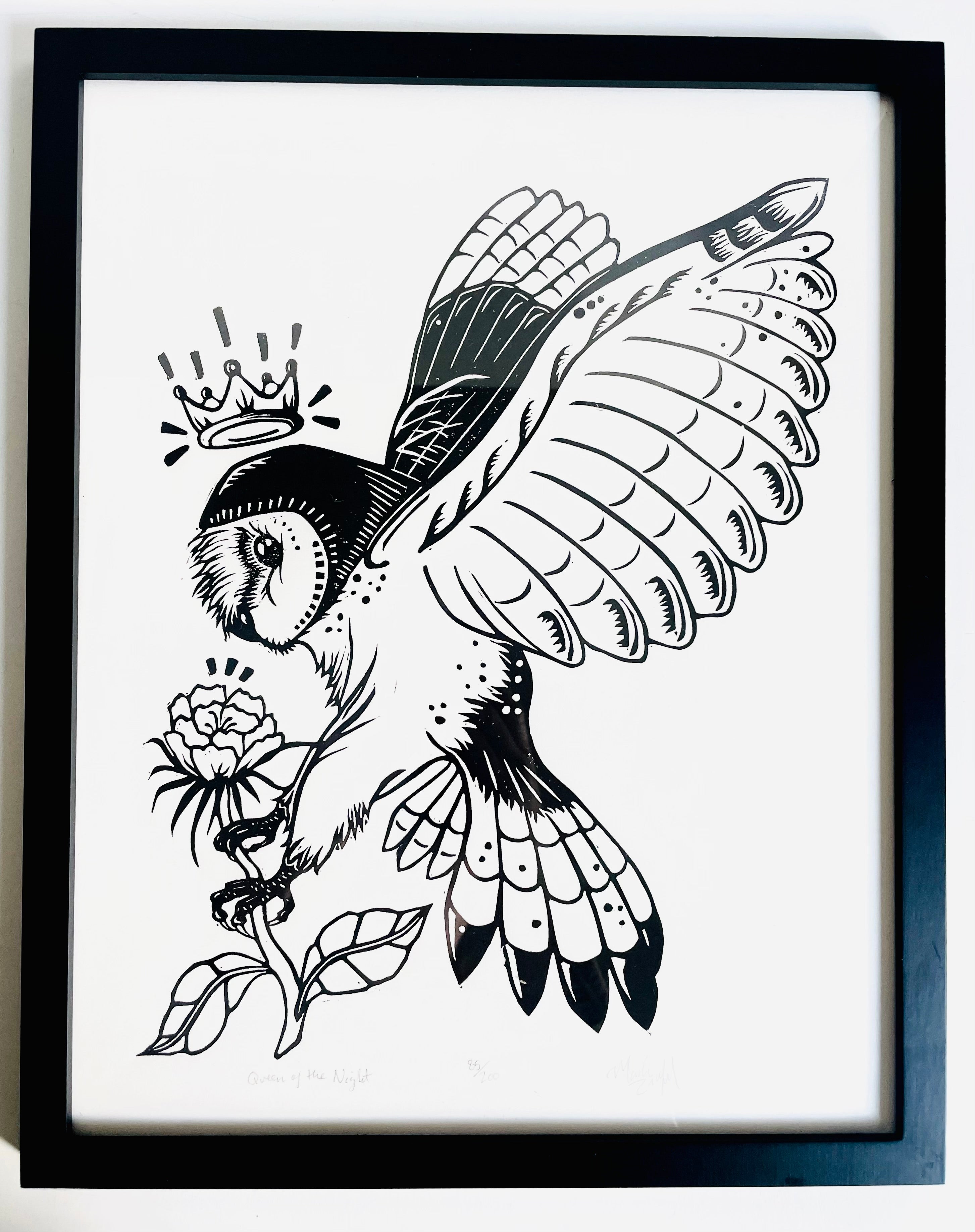 Fox Grove Art - Framed Queen of the Night