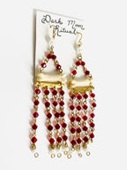 Dark Moon Ritual - Coyote Bone + Bead Earrings