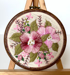 Gloria Ziegler - Original Floral Embroidery + Bead Hoops