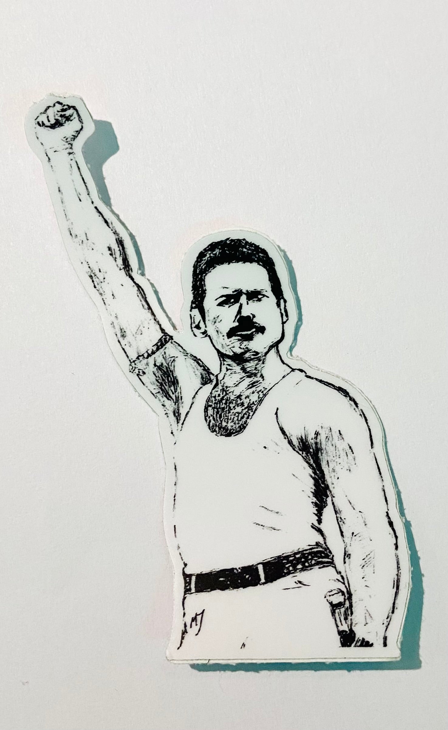 Maya Joy - Mountain Portrait Freddie Mercury Sticker