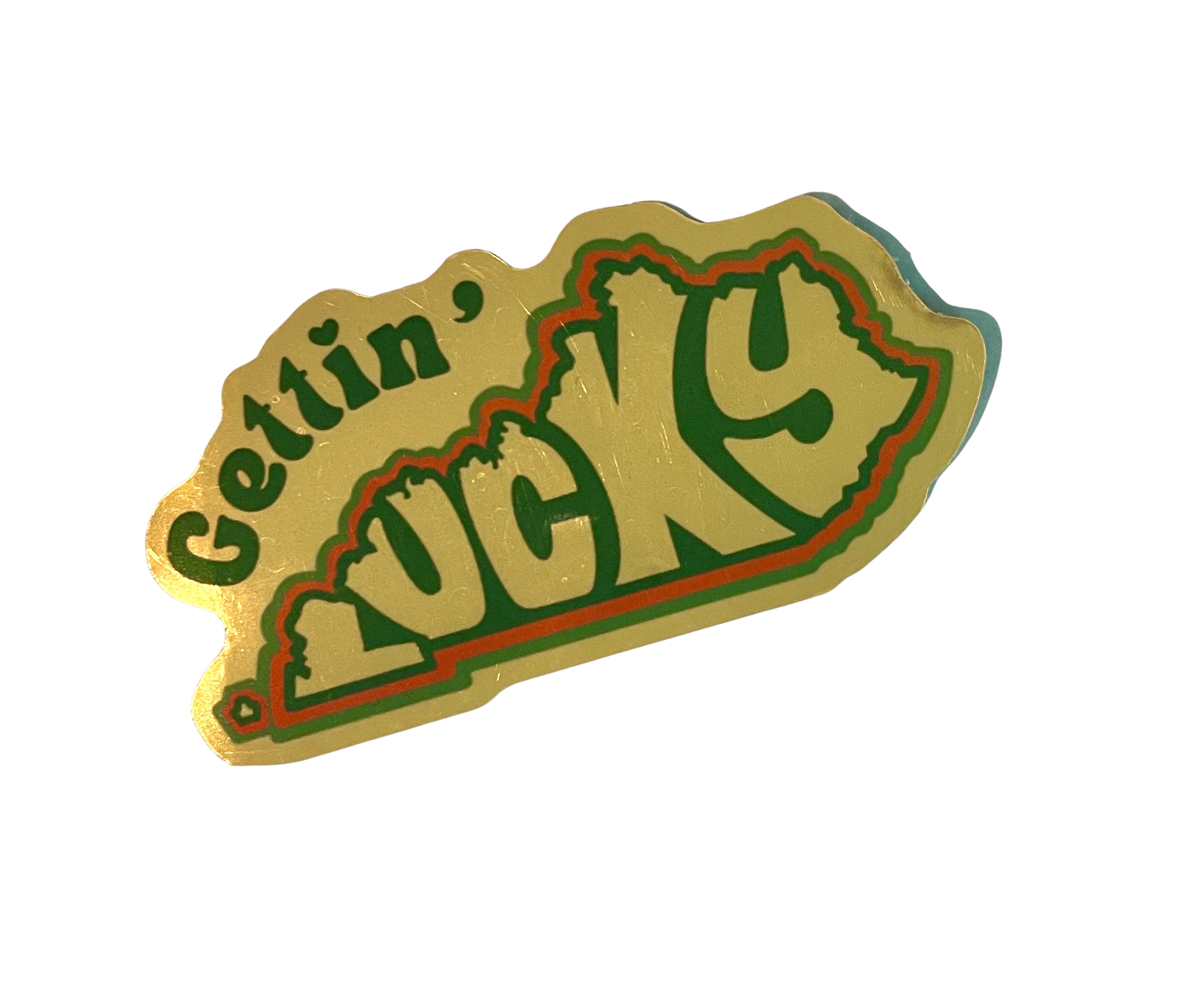 State Crafted - Gettin' Lucky in KY GOLD sticker