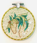Gloria Ziegler - Original Horse Embroidery + Bead Hoops