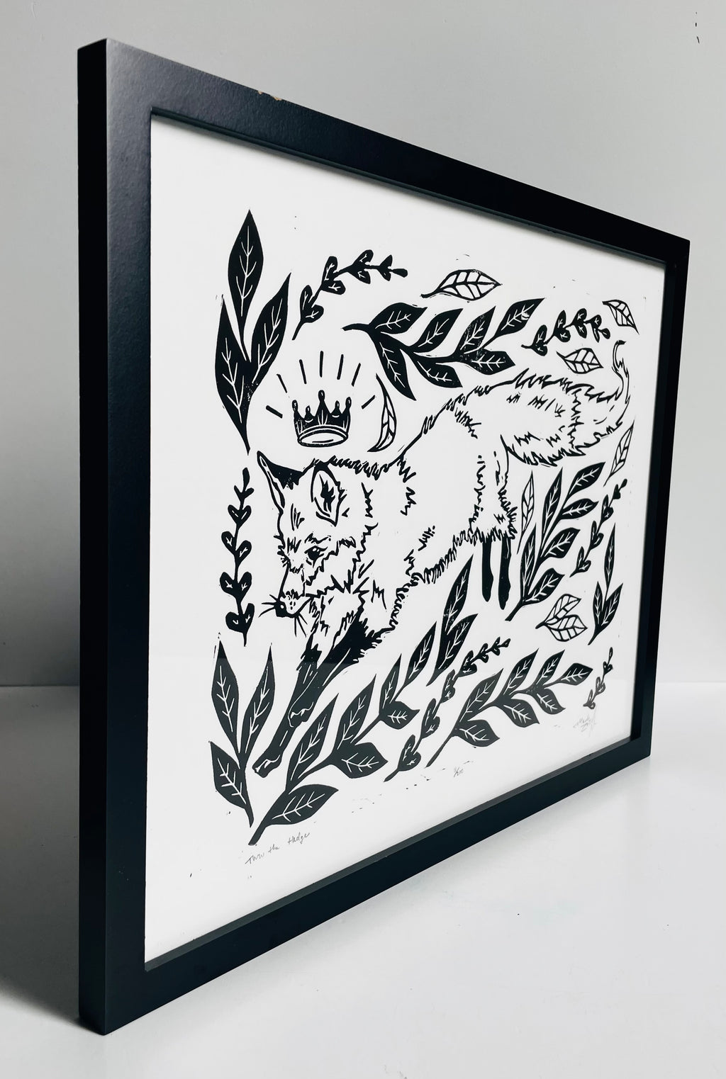 Fox Grove Art - Thru the Hedge Framed