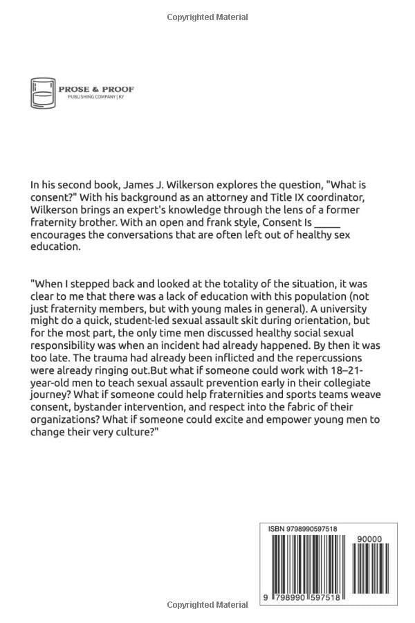 James Wilkerson - Consent is…