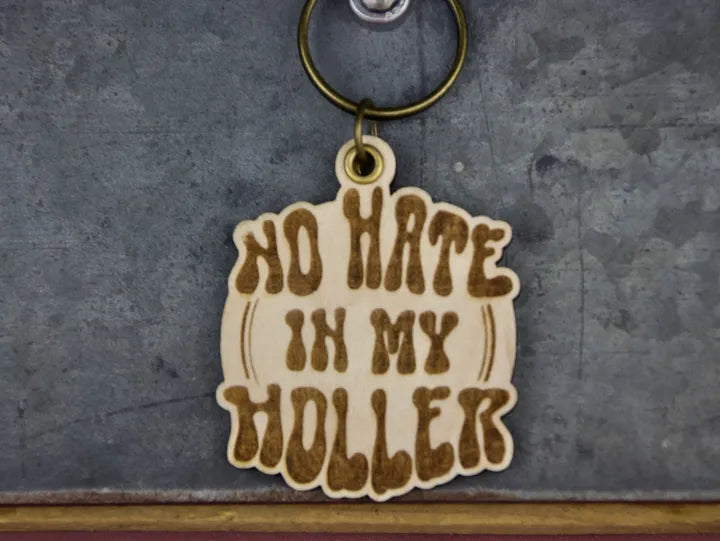 Slate & Stone Co. - No Hate in my Holler Keychain