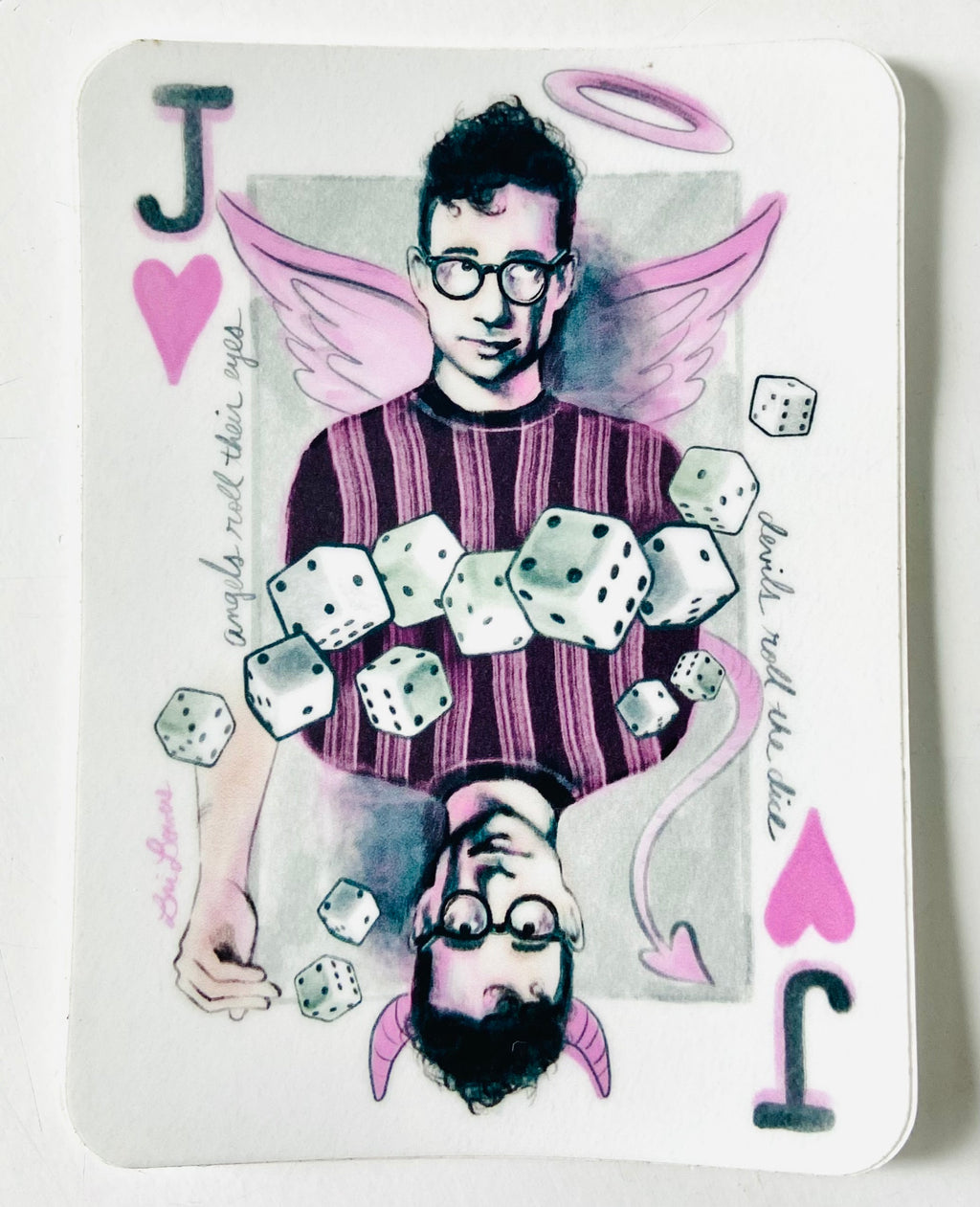 Bri Bowers - Taylor Swift Jack of Hearts Angel/Devil Sticker