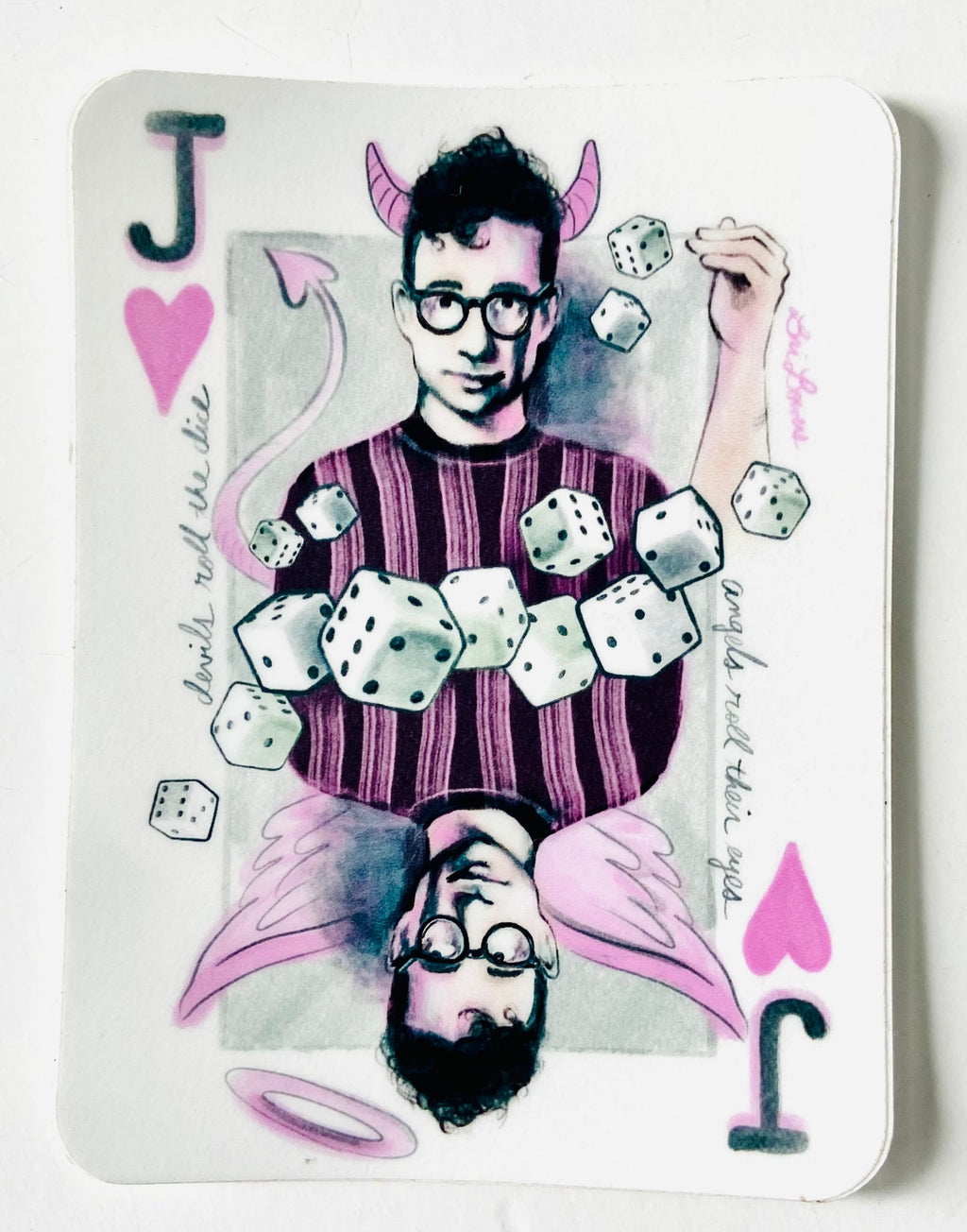Bri Bowers - Taylor Swift Jack of Hearts Angel/Devil Sticker