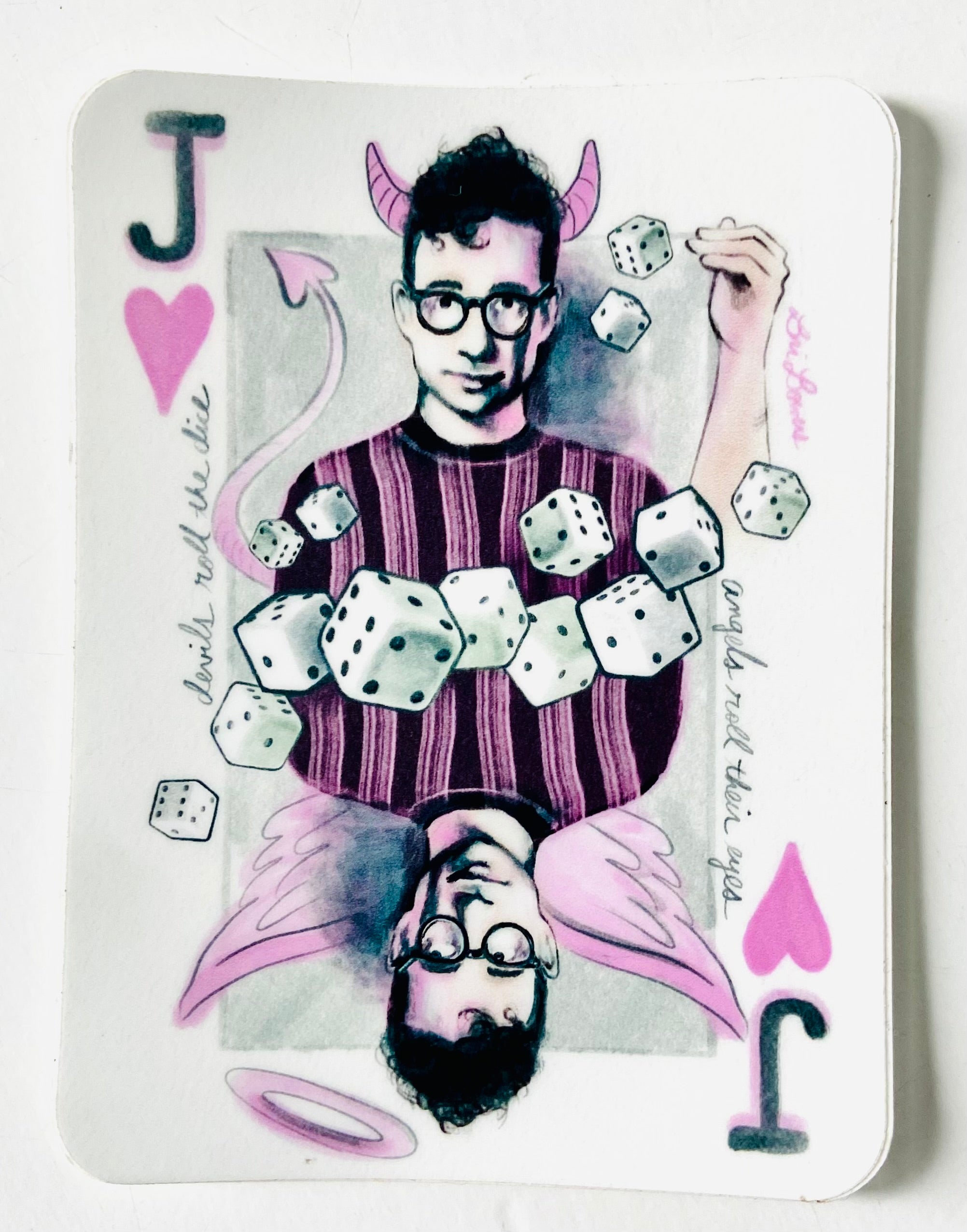 Bri Bowers - Taylor Swift Jack of Hearts Angel/Devil Sticker