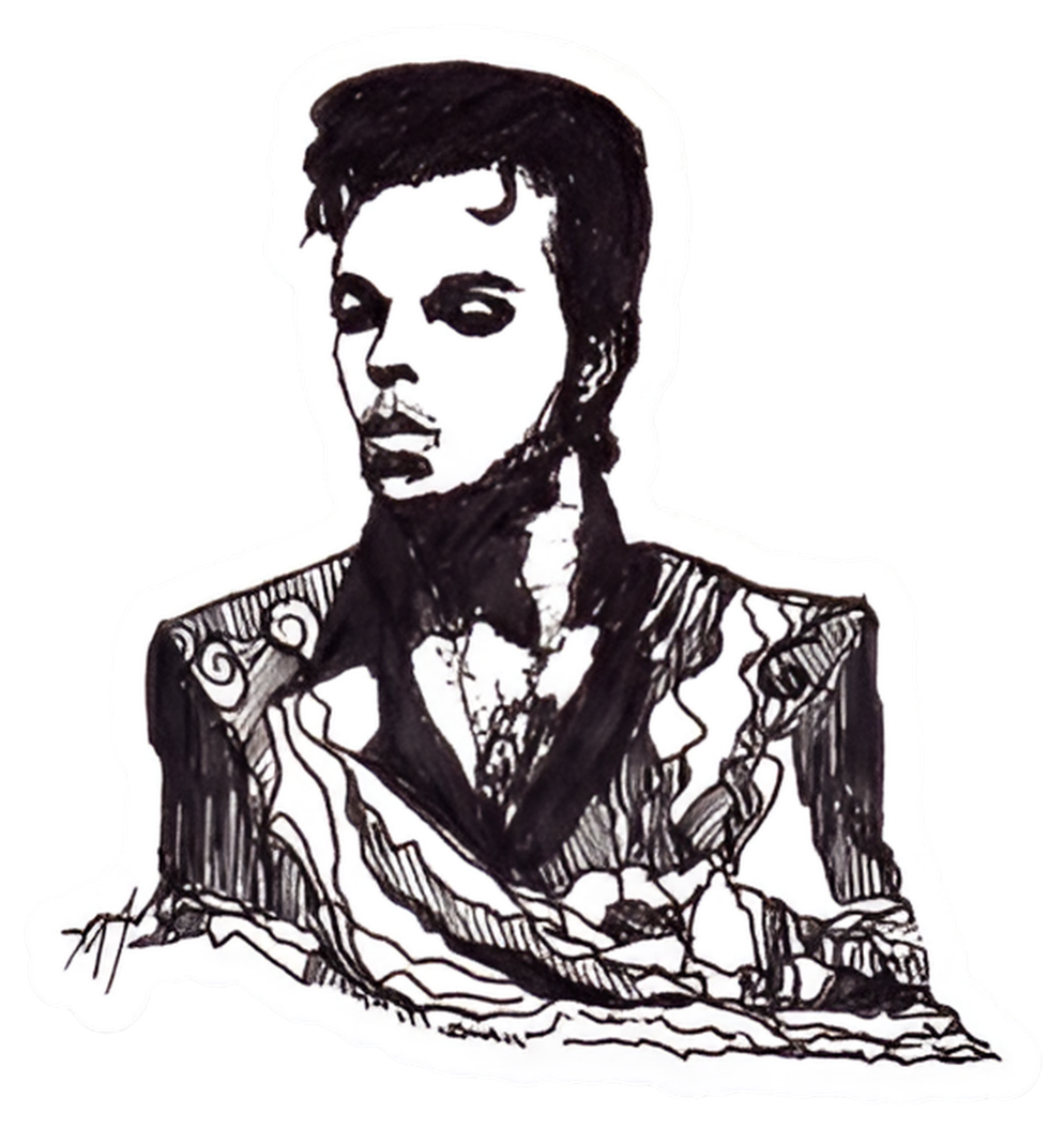 Maya Joy - Mountain Portrait Prince Sticker