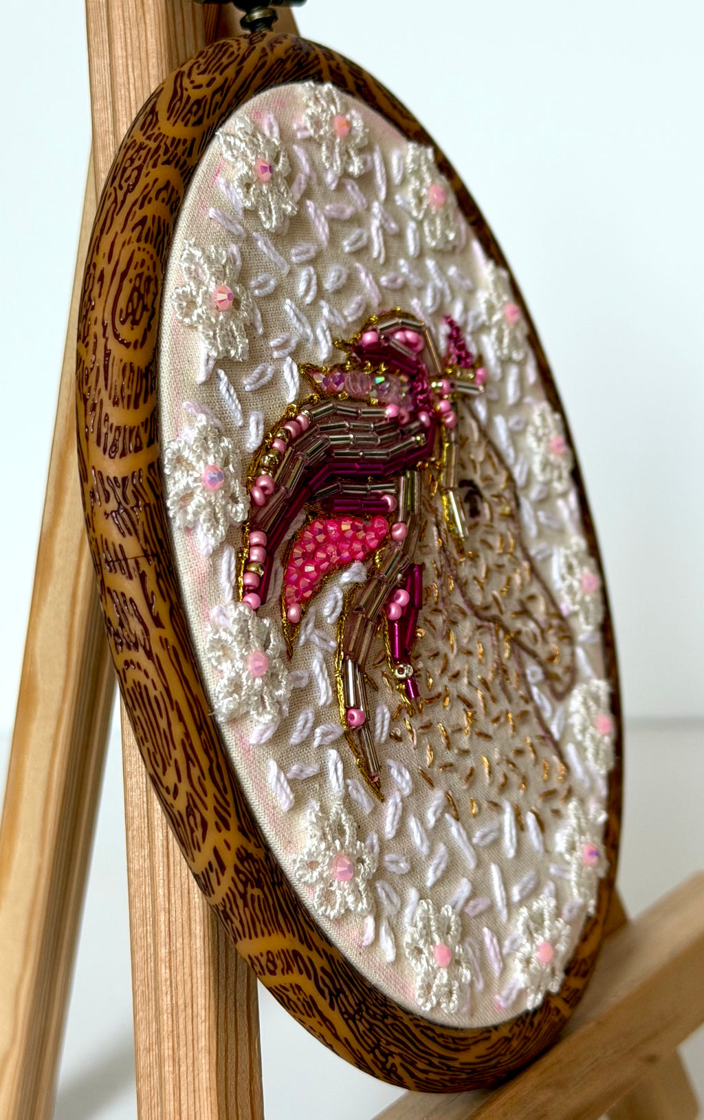 Gloria Ziegler - Original Horse Embroidery + Bead Hoops