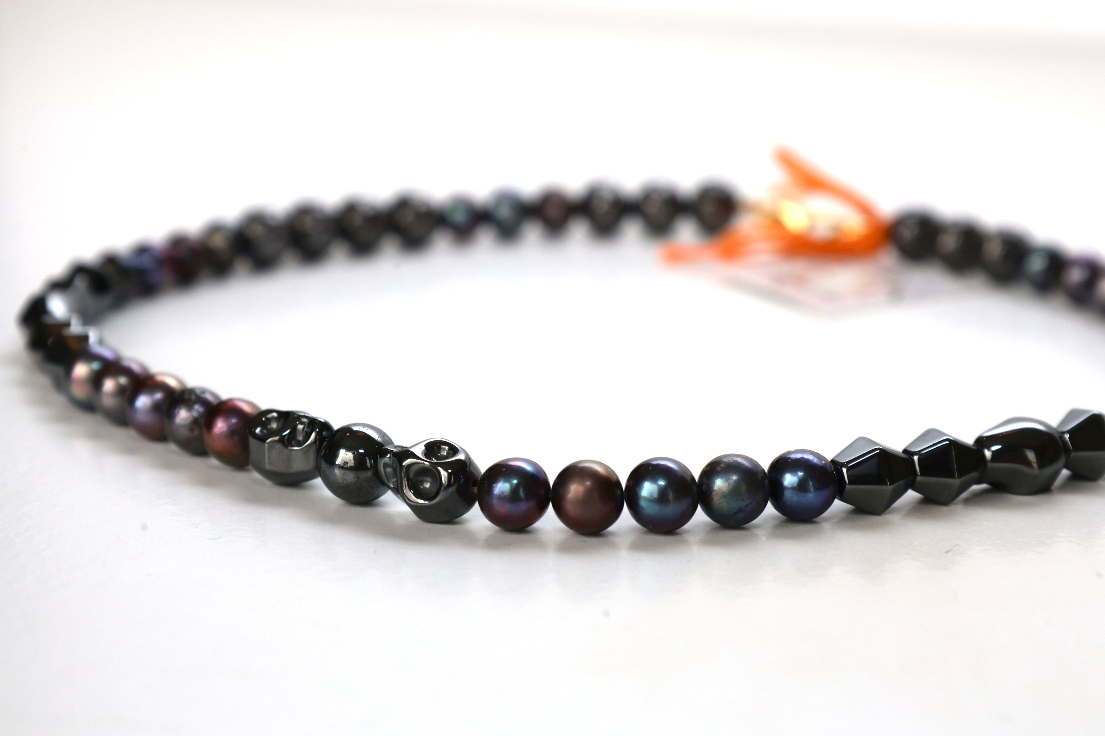 S.P.E.K.tactular Design$ - Small Hematite Necklace