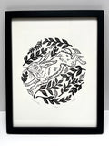 Fox Grove Art -Framed Hare and Hedge