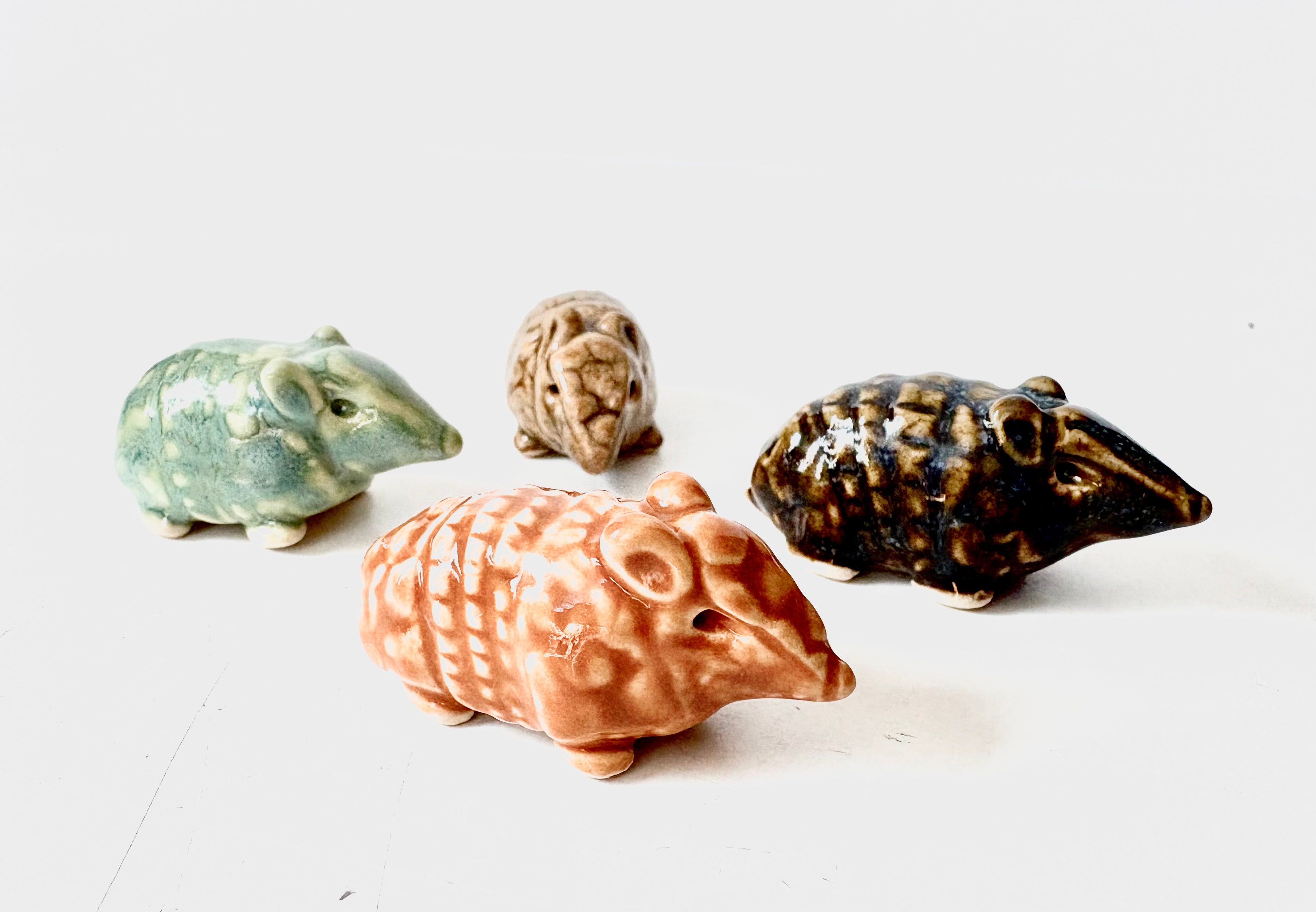 K Dub Art- Ceramic Armadillos