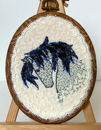 Gloria Ziegler - Original Horse Embroidery + Bead Hoops