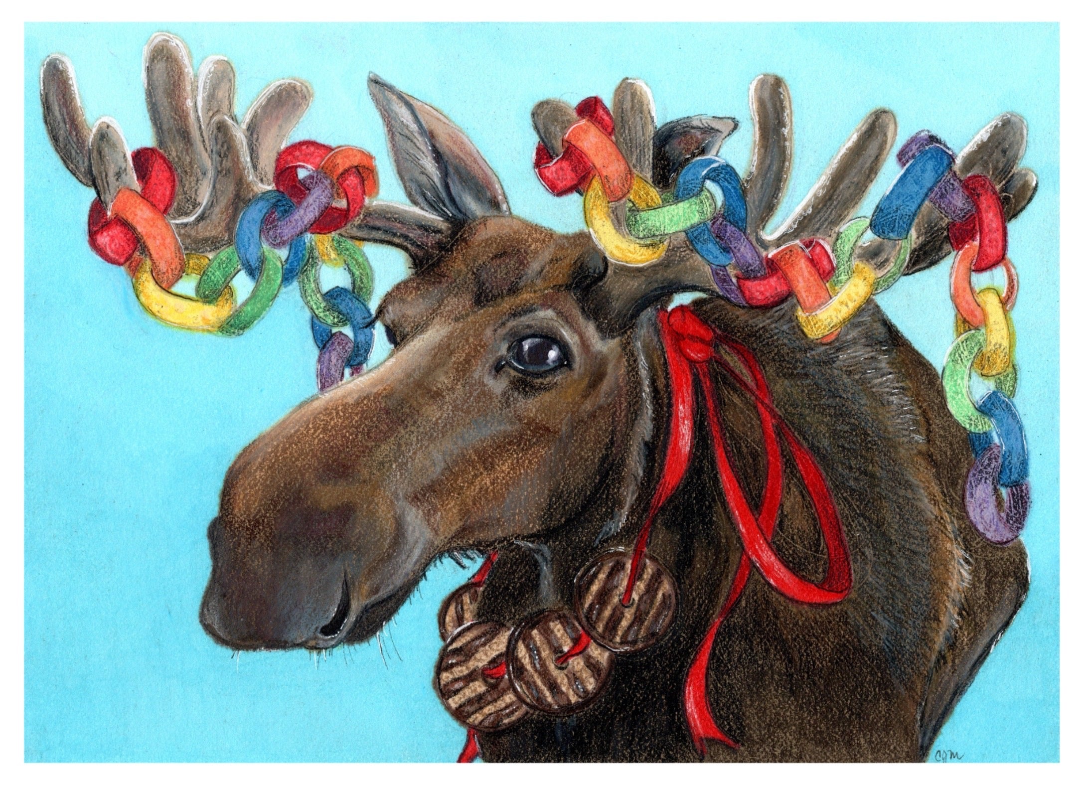 Carolyn McManus - Party Moose Print