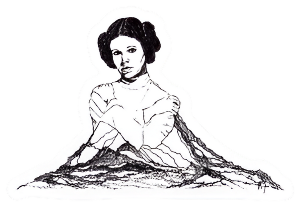 Maya Joy - Mountain Portrait Princess Leia Sticker