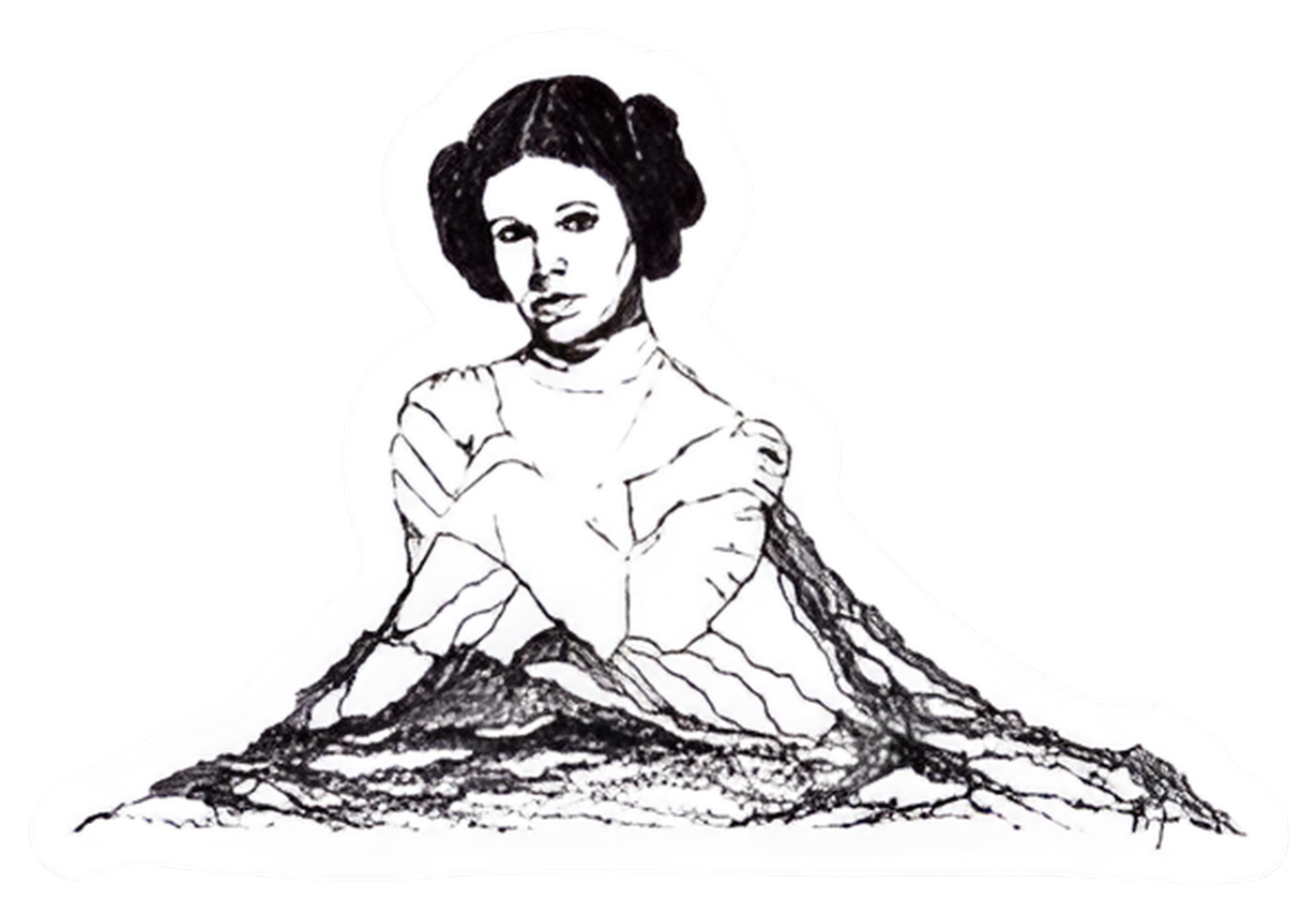 Maya Joy - Mountain Portrait Princess Leia Sticker