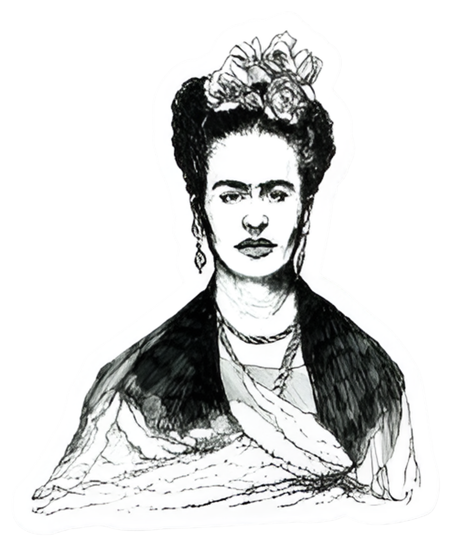 Maya Joy - Mountain Portrait Frida Sticker