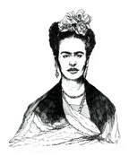 Maya Joy - Mountain Portrait Frida Sticker