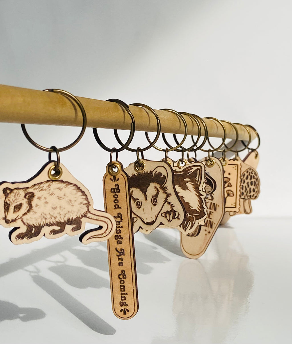 Slate & Stone Co. - Mushroom Keychain