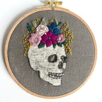 Paige Ream - Skull with Floral Crown