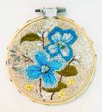 Gloria Ziegler - Original Floral Embroidery + Bead Hoops