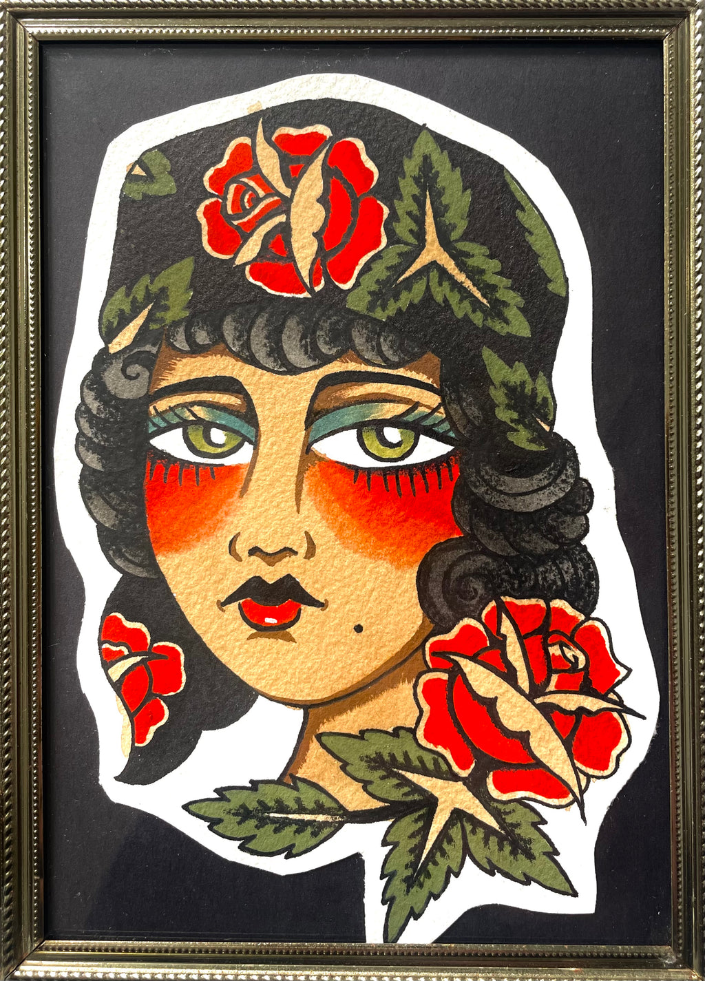 Coffee Brews + Tattoos - Panther/Lady Original Artwork