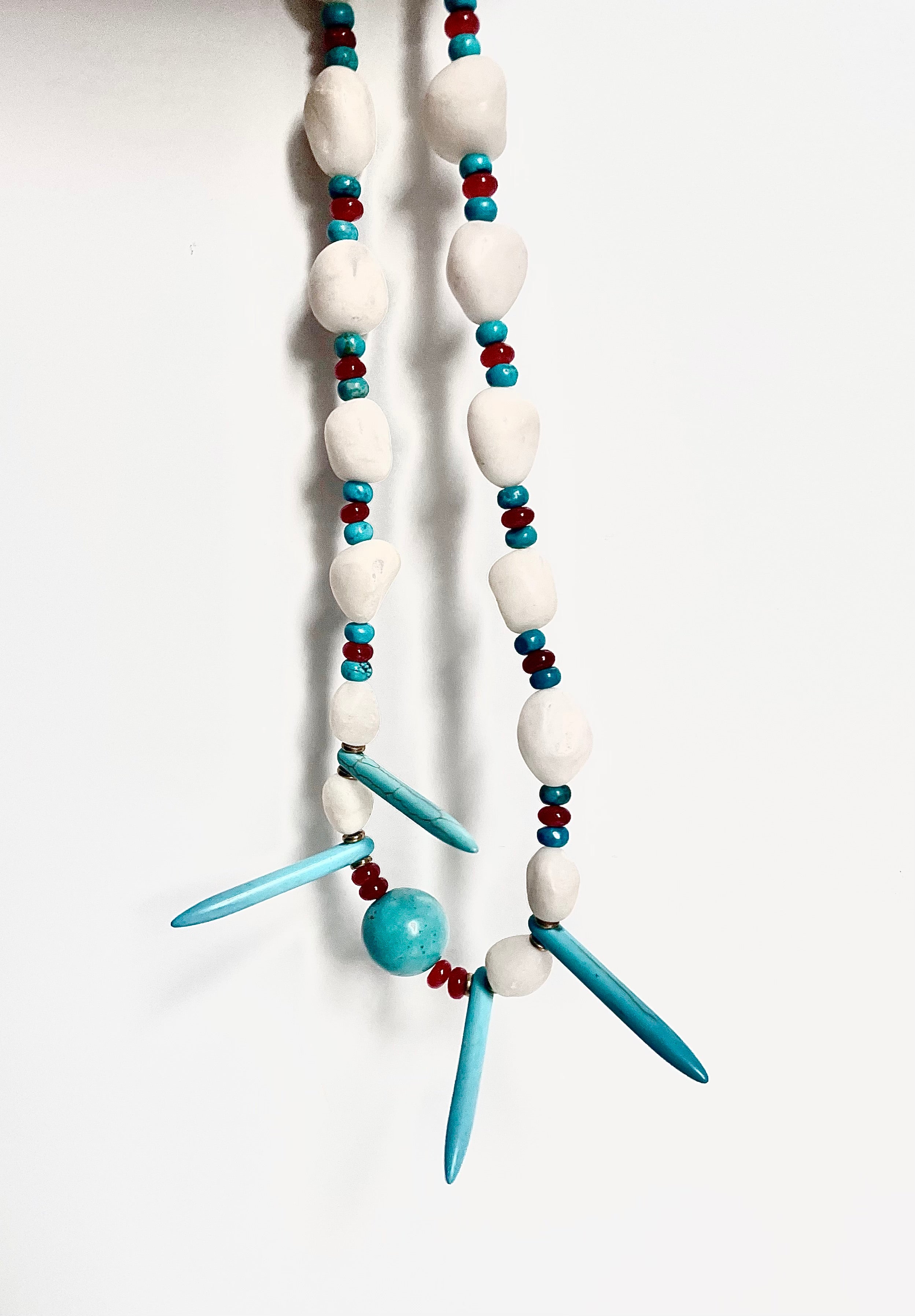 S.P.E.K.tactular Design$ - Spike X Turquoise Necklace
